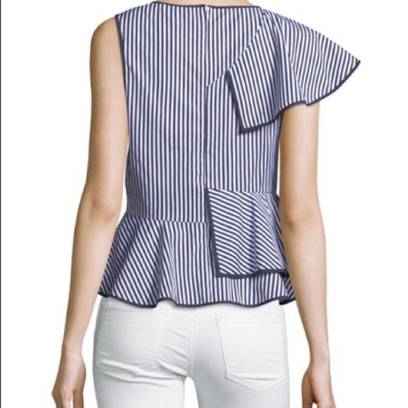 Parker Carly Striped Peplum Top ✨Host Pick✨ - Picture 2 of 11